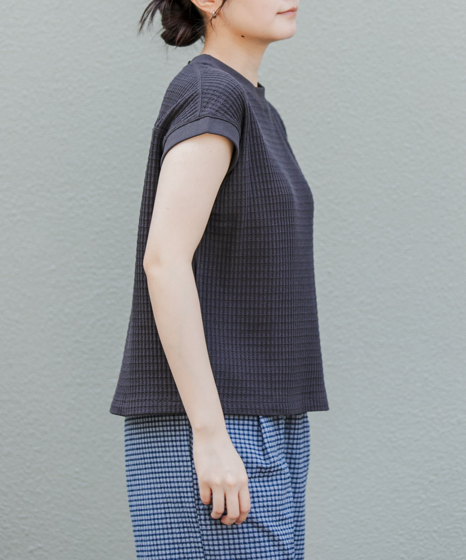 URBAN RESEARCH DOORS「FORK&SPOON　ワッフルバックボタンプルオーバー」|Tシャツ・カットソー|