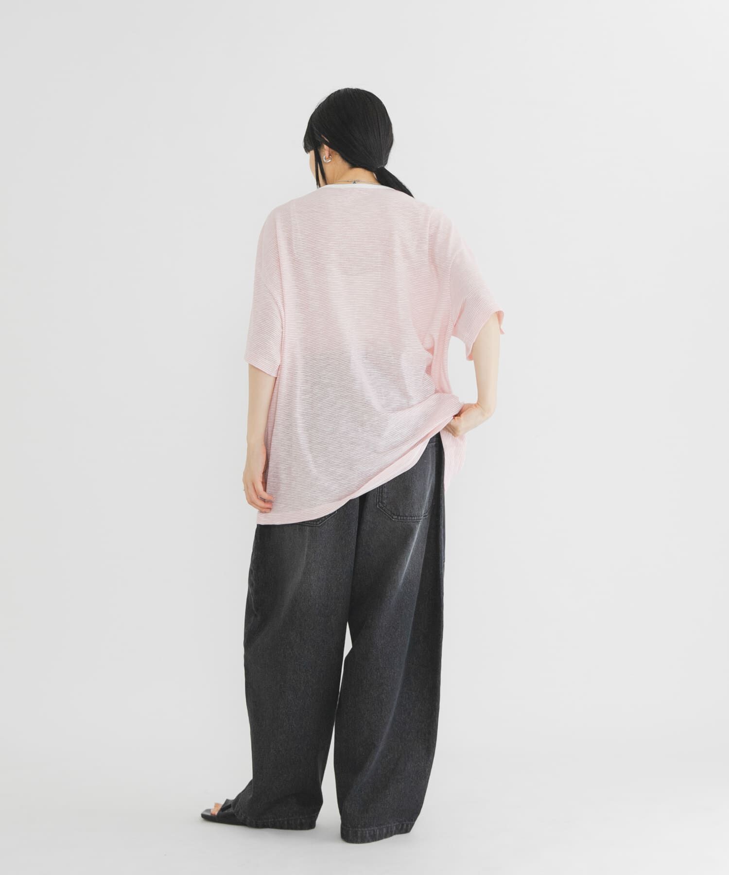  「ランダムタックボーダーTEE」|Tシャツ・カットソー|