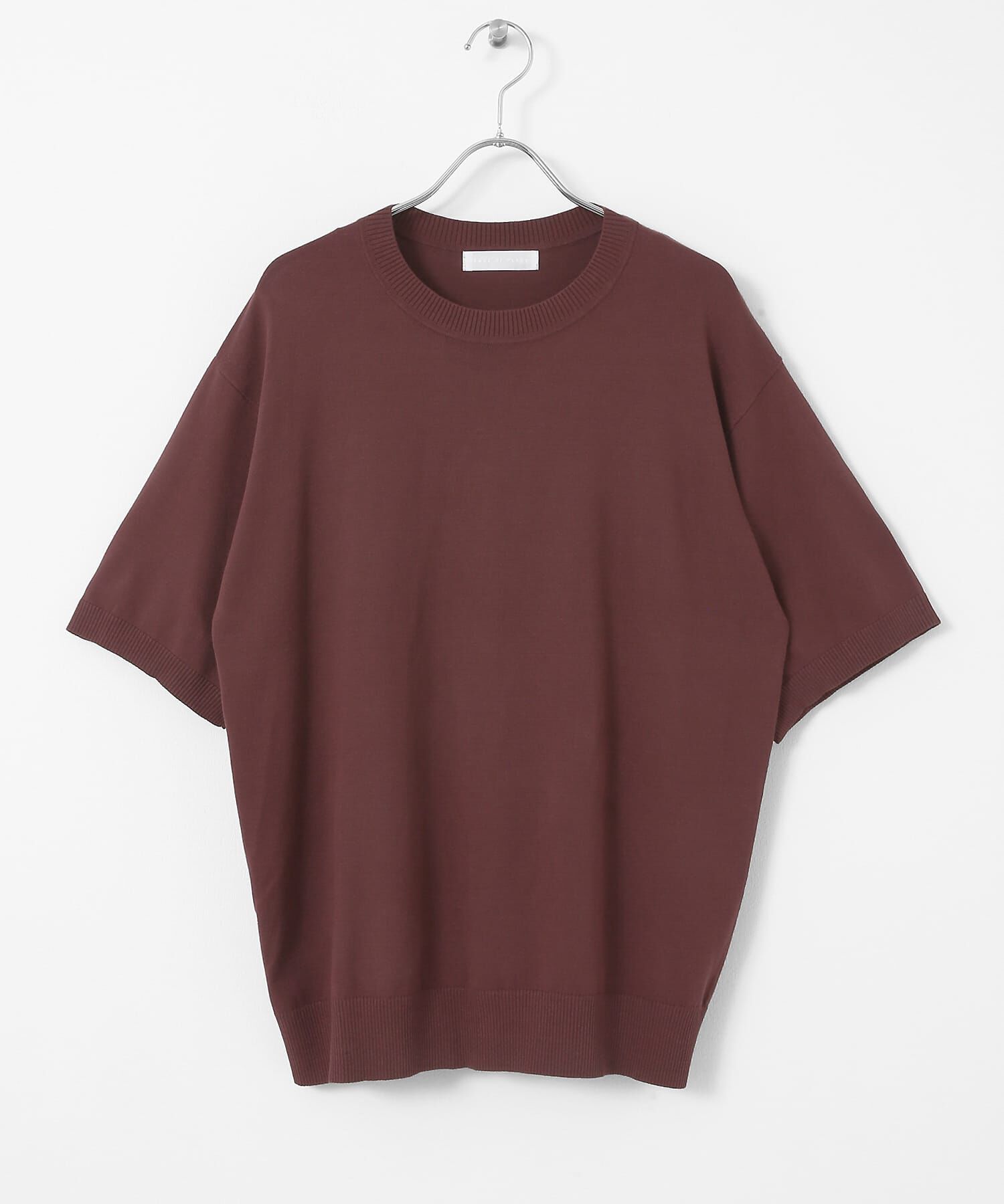 SENSE OF PLACE by URBAN RESEARCH「クルーネックニットショートスリーブTシャツ」|ニット・セーター|