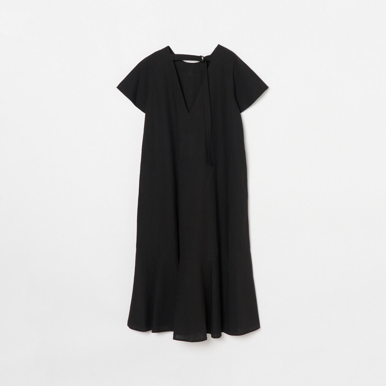  「normment COTTON LINEN VBACK DRESS」|ワンピース|