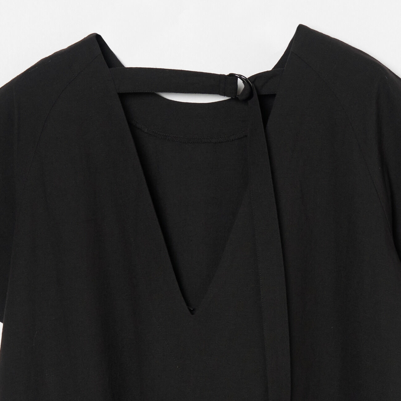  「normment COTTON LINEN VBACK DRESS」|ワンピース|