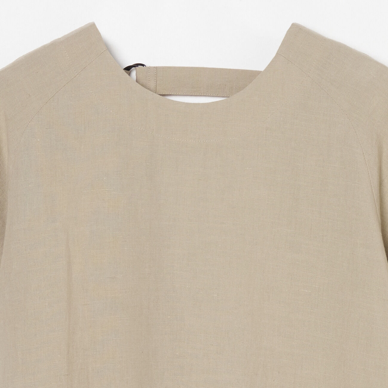  「normment COTTON LINEN VBACK DRESS」|ワンピース|