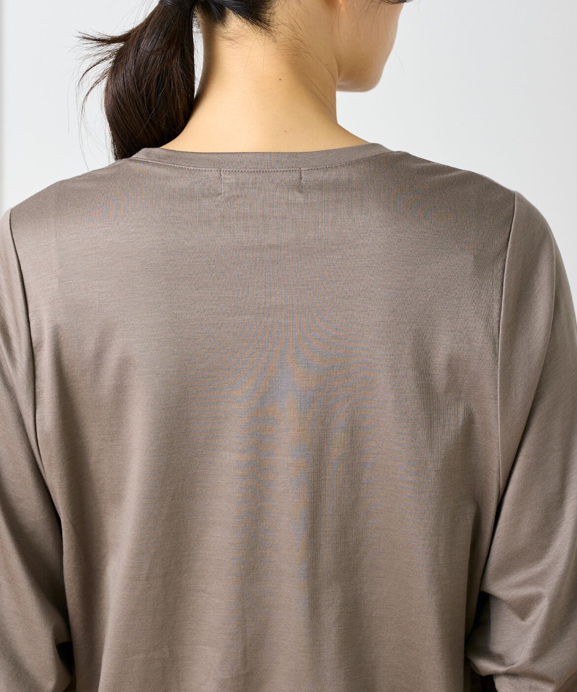 INED「《大きいサイズ》ワイドスリーブコクーンカットソー」|Tシャツ・カットソー|