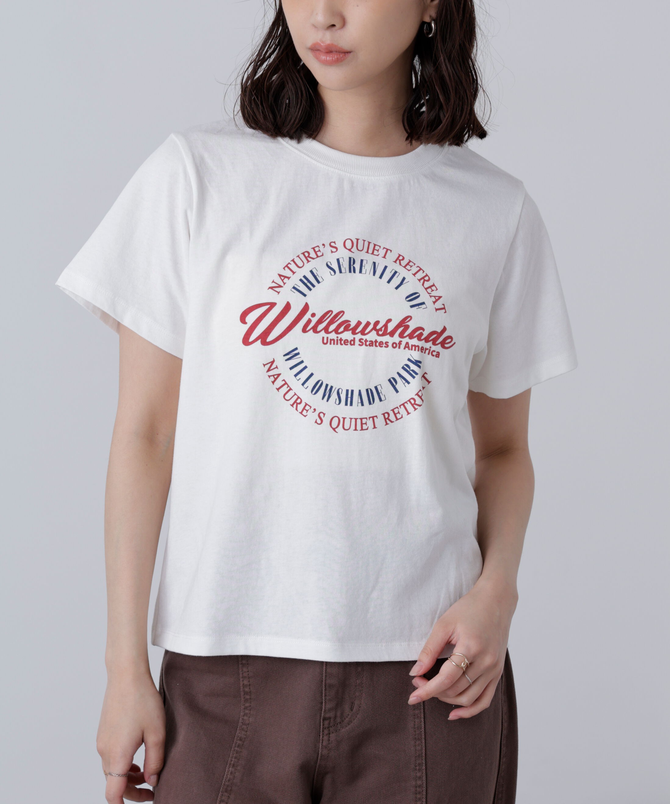  「サークルロゴプリントTシャツ」|Tシャツ・カットソー|