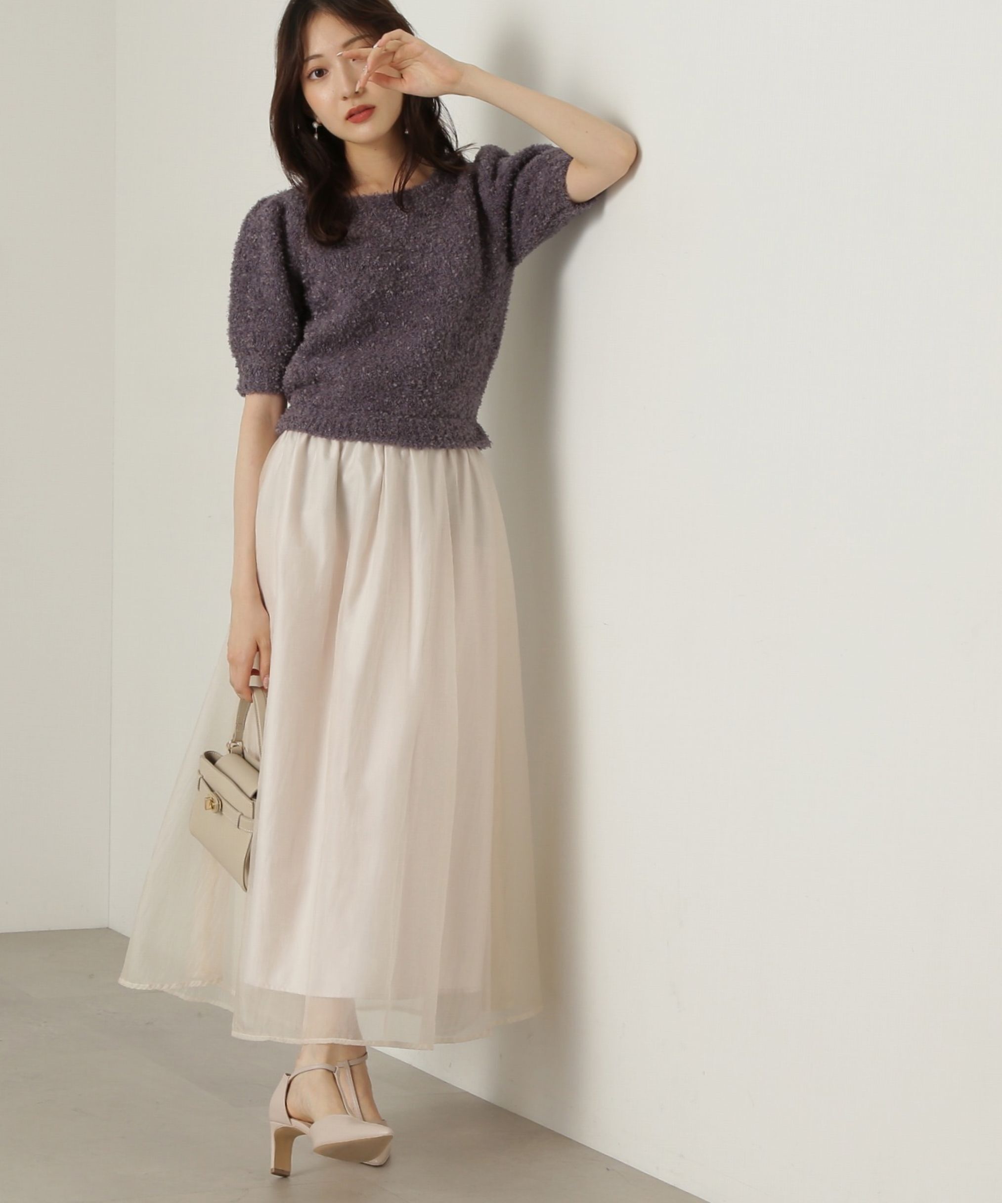 PROPORTION BODY DRESSING「テープヤーンニットドッキングワンピース」|ワンピース|