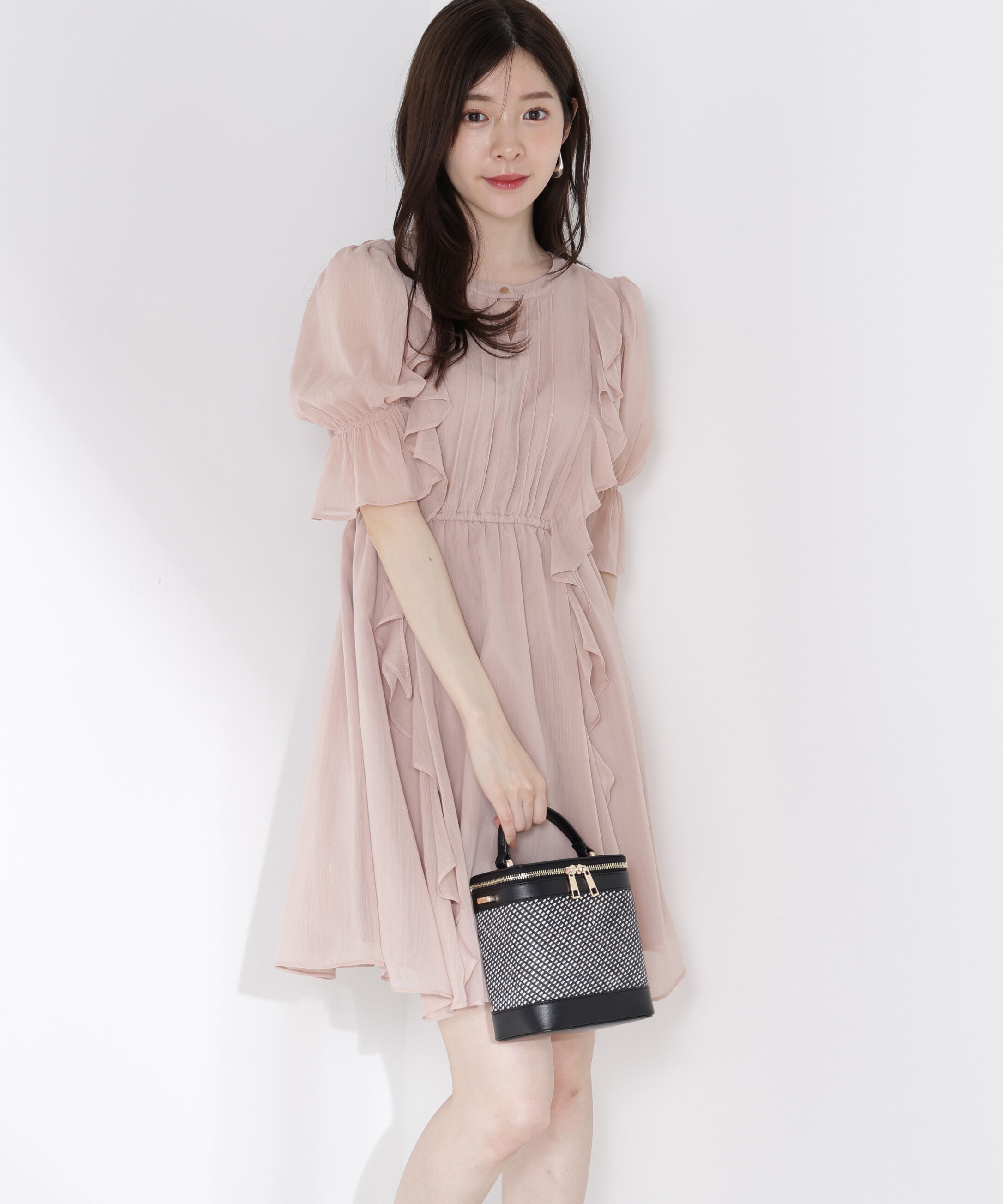 PROPORTION BODY DRESSING「《EDIT COLOGNE》フリル楊柳ミニワンピース」|ワンピース|