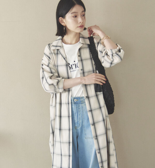 Doux archives「チェックシャツワンピース」|ワンピース|