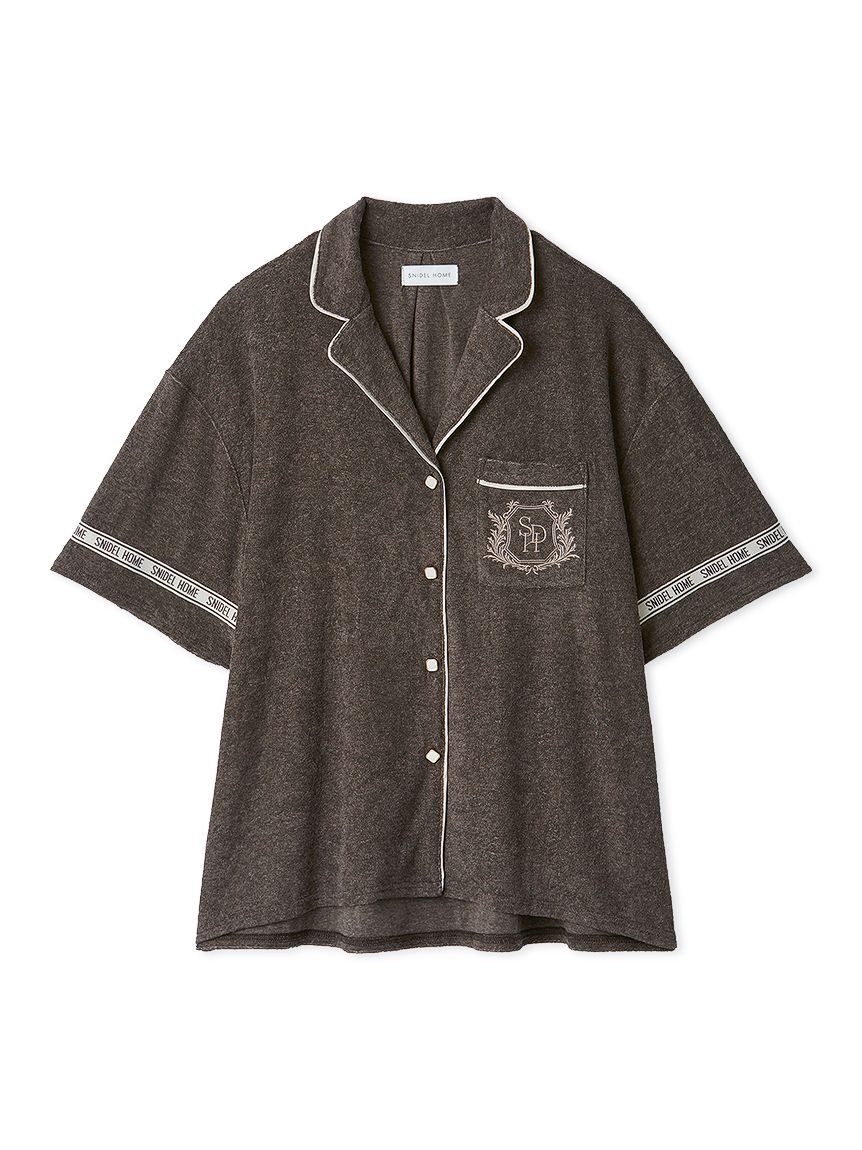 SNIDEL HOME「【sorbet light】【接触冷感】メランジパイル開襟シャツ」|ルームウェア|