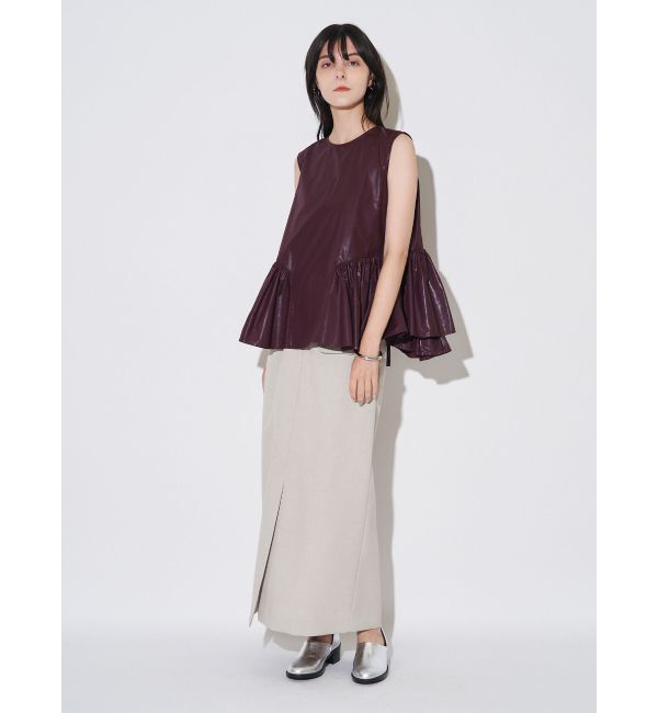 ELENDEEK「DOUBLE BELT SK」|スカート|
