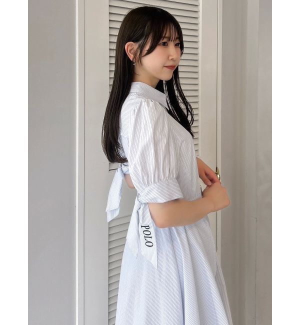 dazzlin「【POLO BCSコラボ/20周年記念復刻！】ヘムレイヤードシャツワンピース」|ワンピース|