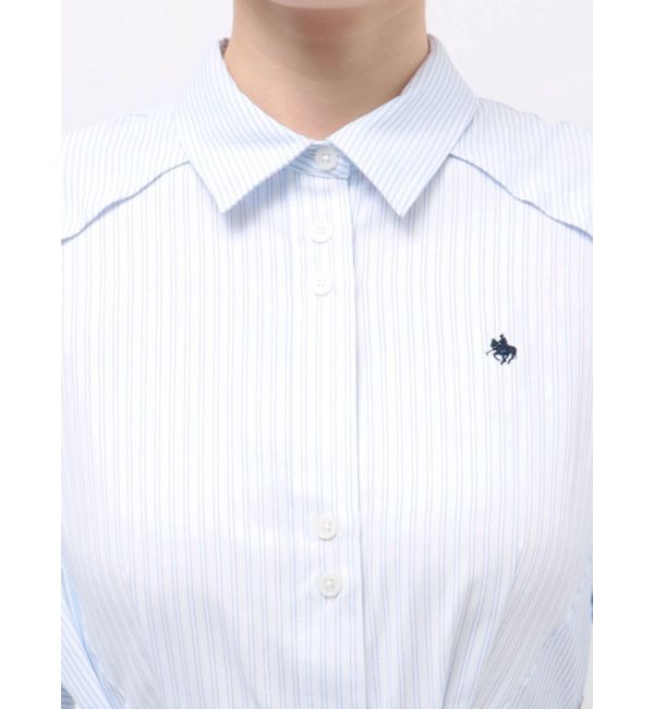 dazzlin「【POLO BCSコラボ/20周年記念復刻！】ヘムレイヤードシャツワンピース」|ワンピース|