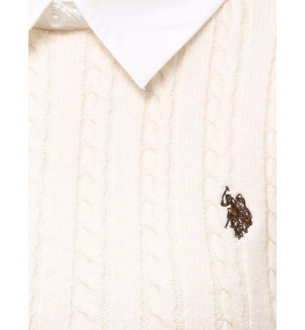 MERCURYDUO「U.S. POLO ASSN.別注 ケーブルニットワンピース」|ワンピース|
