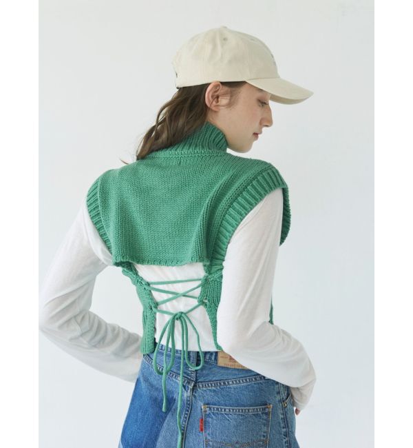 Ungrid「バックレースアップニットセットワンピース」|ワンピース|