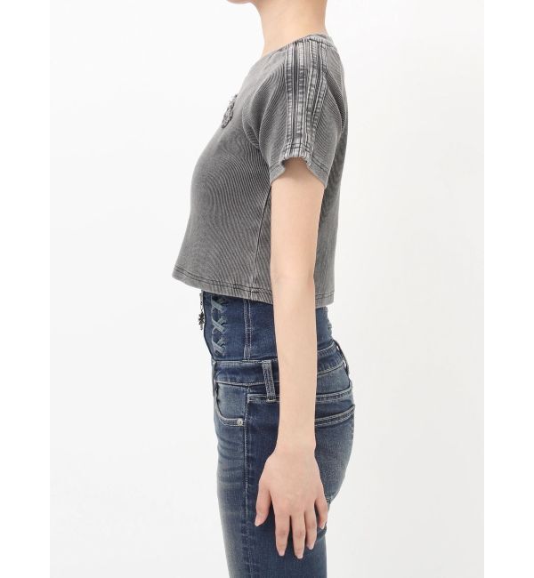 GYDA「GEMYNTAR patchブリーチトップス」|Tシャツ・カットソー|