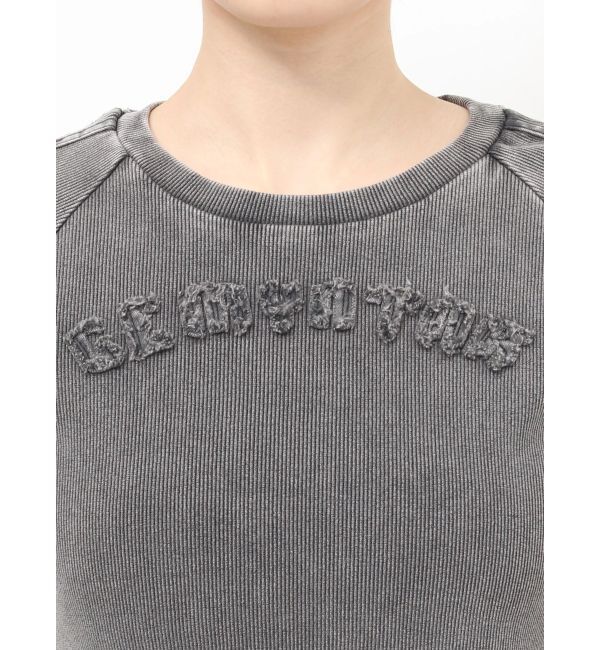 GYDA「GEMYNTAR patchブリーチトップス」|Tシャツ・カットソー|