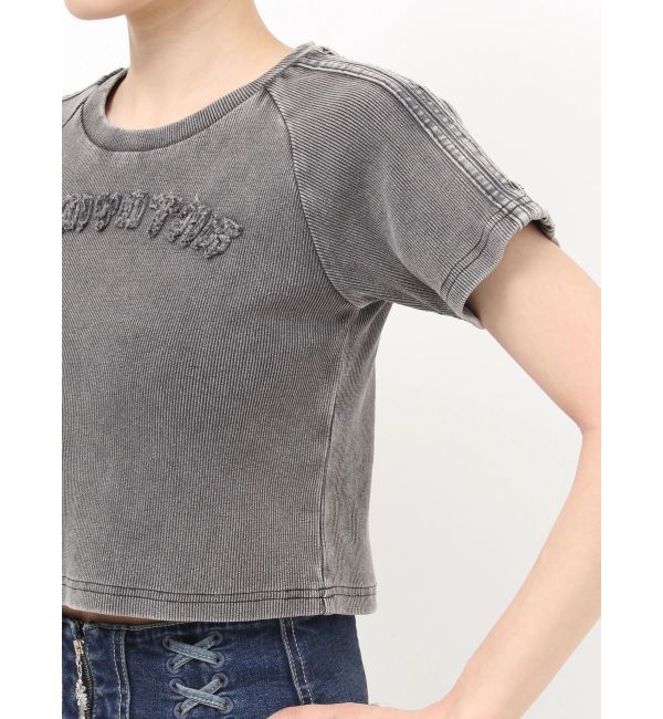 GYDA「GEMYNTAR patchブリーチトップス」|Tシャツ・カットソー|