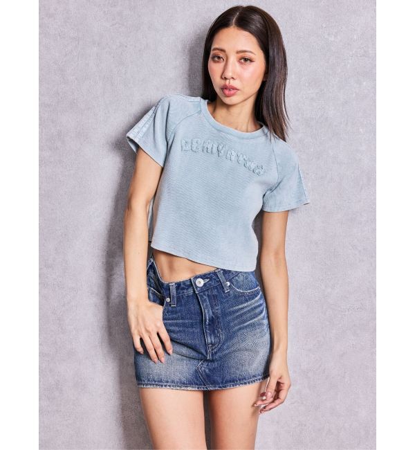 GYDA「GEMYNTAR patchブリーチトップス」|Tシャツ・カットソー|