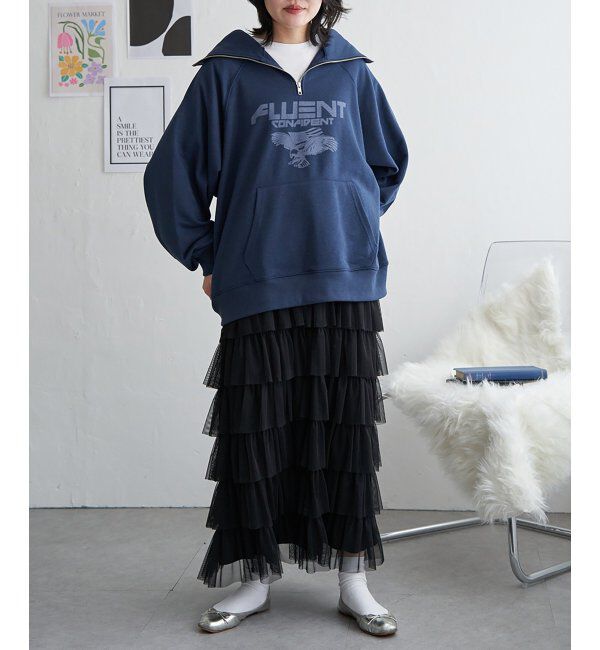 VENCE share style「イーグルハーフジップパーカー」|スウェット・ジャージ|