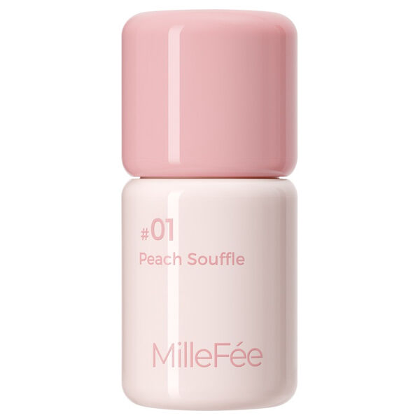  「MilleFee シェイクドロップチーク 01 ピーチスフレ (5mL)」|チーク|