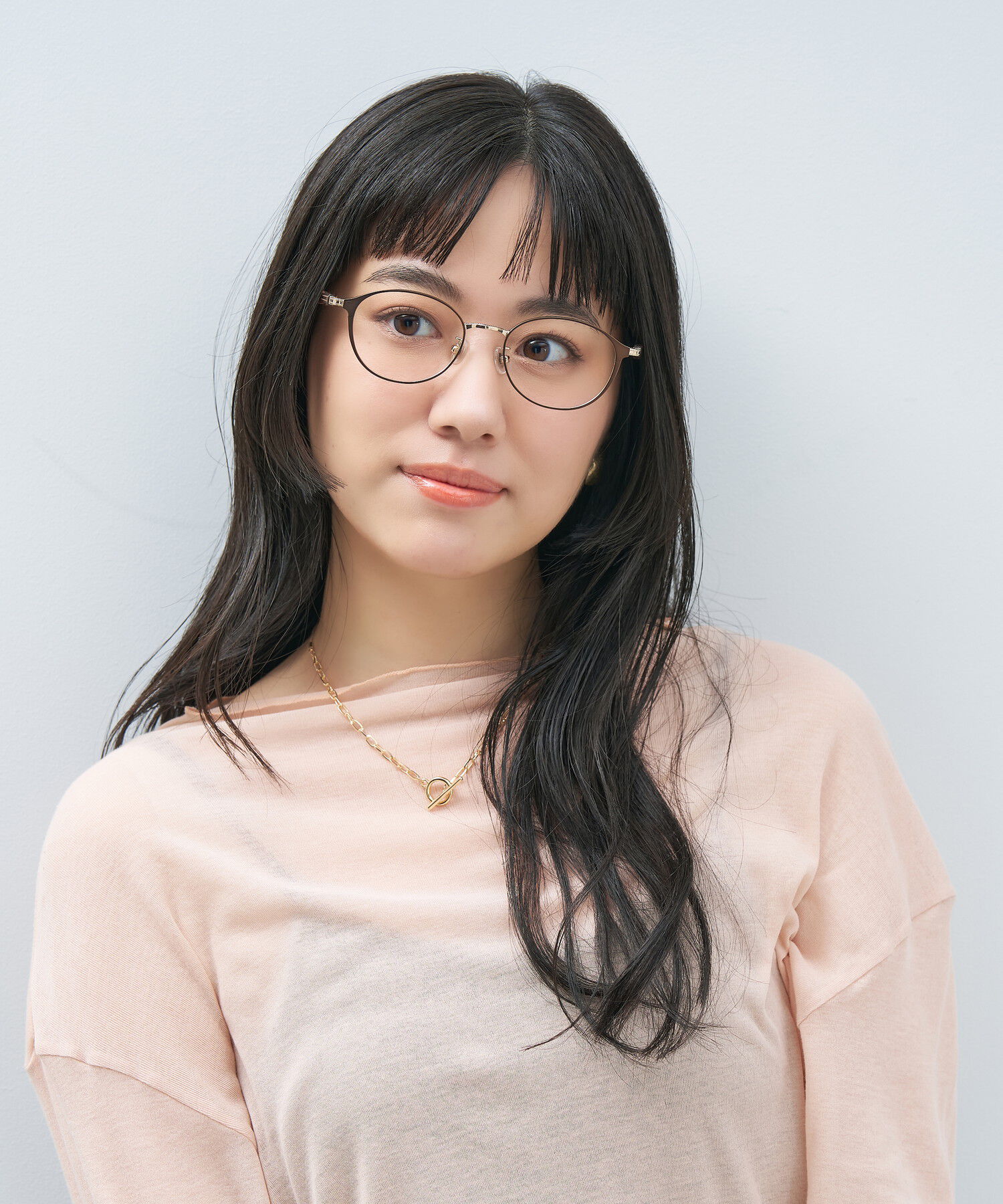  「オーバル型 メガネ｜上品で高級感のある 大人可愛いメガネ フェミニン レンズ交換券付き STANDARD MUSE」|メガネ|