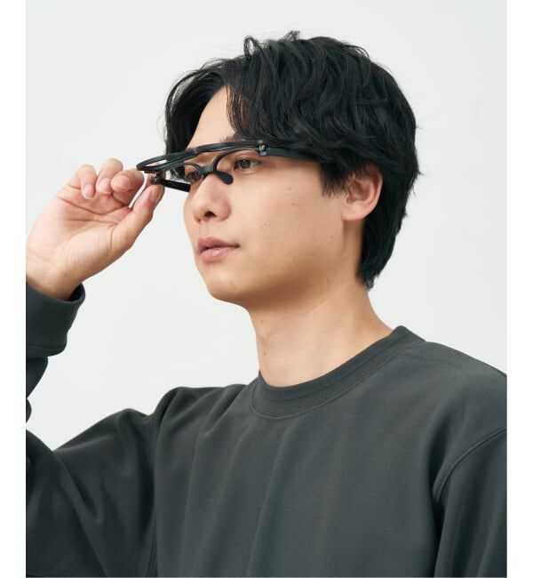  「新構造・跳ね上げ式 メガネ | FLIP UP フリップアップ | 軽量 伊達メガネ 度付き 度なし レンズ交換券付」|メガネ|