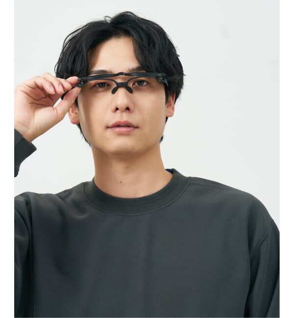  「新構造・跳ね上げ式 メガネ | FLIP UP フリップアップ | 軽量 伊達メガネ 度付き 度なし レンズ交換券付」|メガネ|