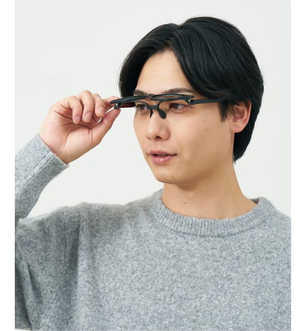  「新構造・跳ね上げ式 メガネ | FLIP UP フリップアップ | 軽量 伊達メガネ 度付き 度なし レンズ交換券付」|メガネ|