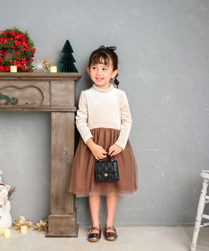 BACKYARD FAMILY「Rora ワンピース 通販 セリーナ ドッキングワンピース 子供服 ワンピ 長袖」|その他|