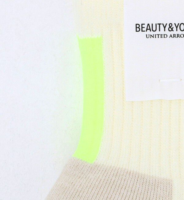 BEAUTY&YOUTH UNITED ARROWS「バック ライン クウォーター ソックス」|ソックス|