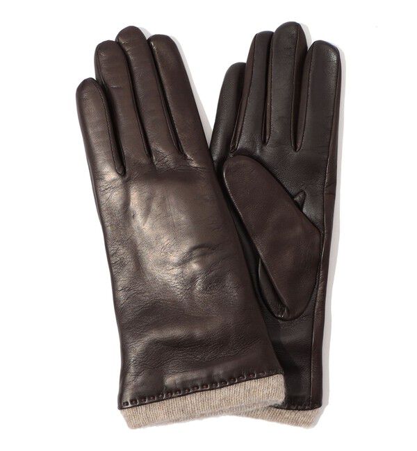TOMORROWLAND GOODS「Gloves レザーグローブ」|手袋|49 ダークブラウン