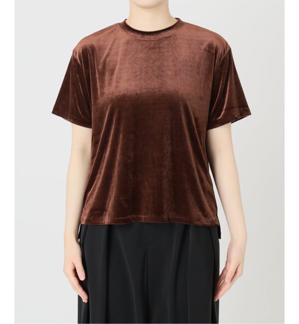 IENA LA BOUCLE「IENA LA BOUCLE トリアセベロアTシャツ」|Tシャツ・カットソー|
