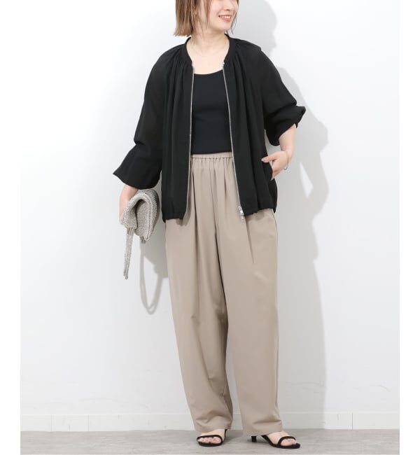 JOURNAL STANDARD relume「［手洗い可］シアーギャザージップブルゾン」|その他|