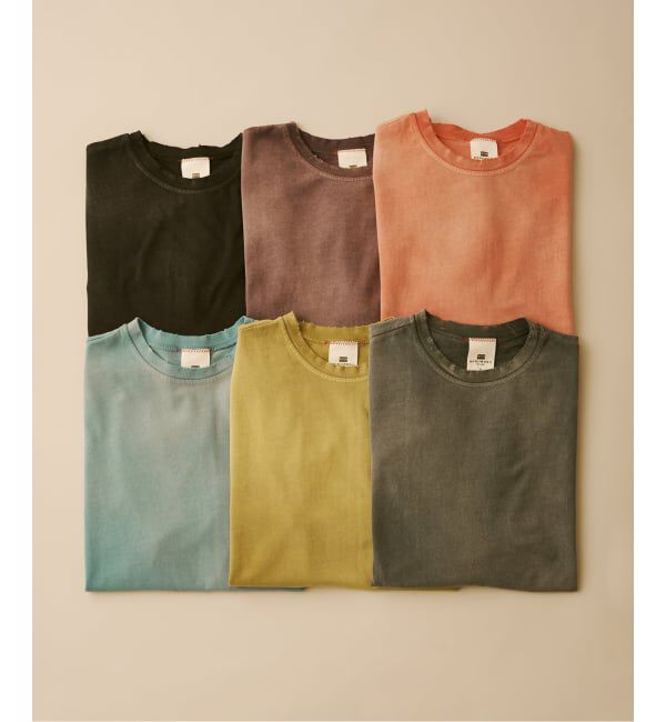 JOURNAL STANDARD relume「MOOJI MOOJI / ム―ジ ム―ジ オーバー サイズ クロップ エイジド Tシャツ」|Tシャツ・カットソー|