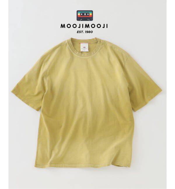 JOURNAL STANDARD relume「MOOJI MOOJI / ム―ジ ム―ジ オーバー サイズ クロップ エイジド Tシャツ」|Tシャツ・カットソー|イエロー E