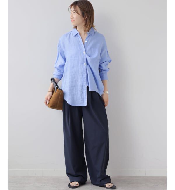 JOURNAL STANDARD relume「《追加2》カラーリネンオーバーサイズシャツ」|シャツ・ブラウス|