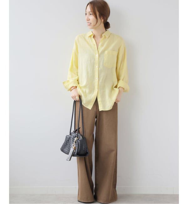 JOURNAL STANDARD relume「《追加2》カラーリネンオーバーサイズシャツ」|シャツ・ブラウス|