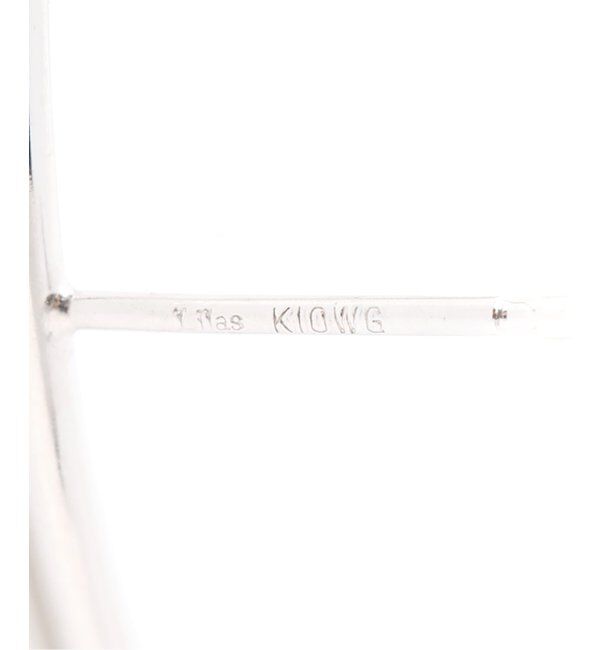 Lilas by Spick&Span「1.5パイプ3.4cmサークルピアスWG K10（両耳）」|ピアス|