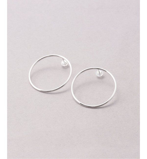 Lilas by Spick&Span「1.5パイプ3.4cmサークルピアスWG K10（両耳）」|ピアス|