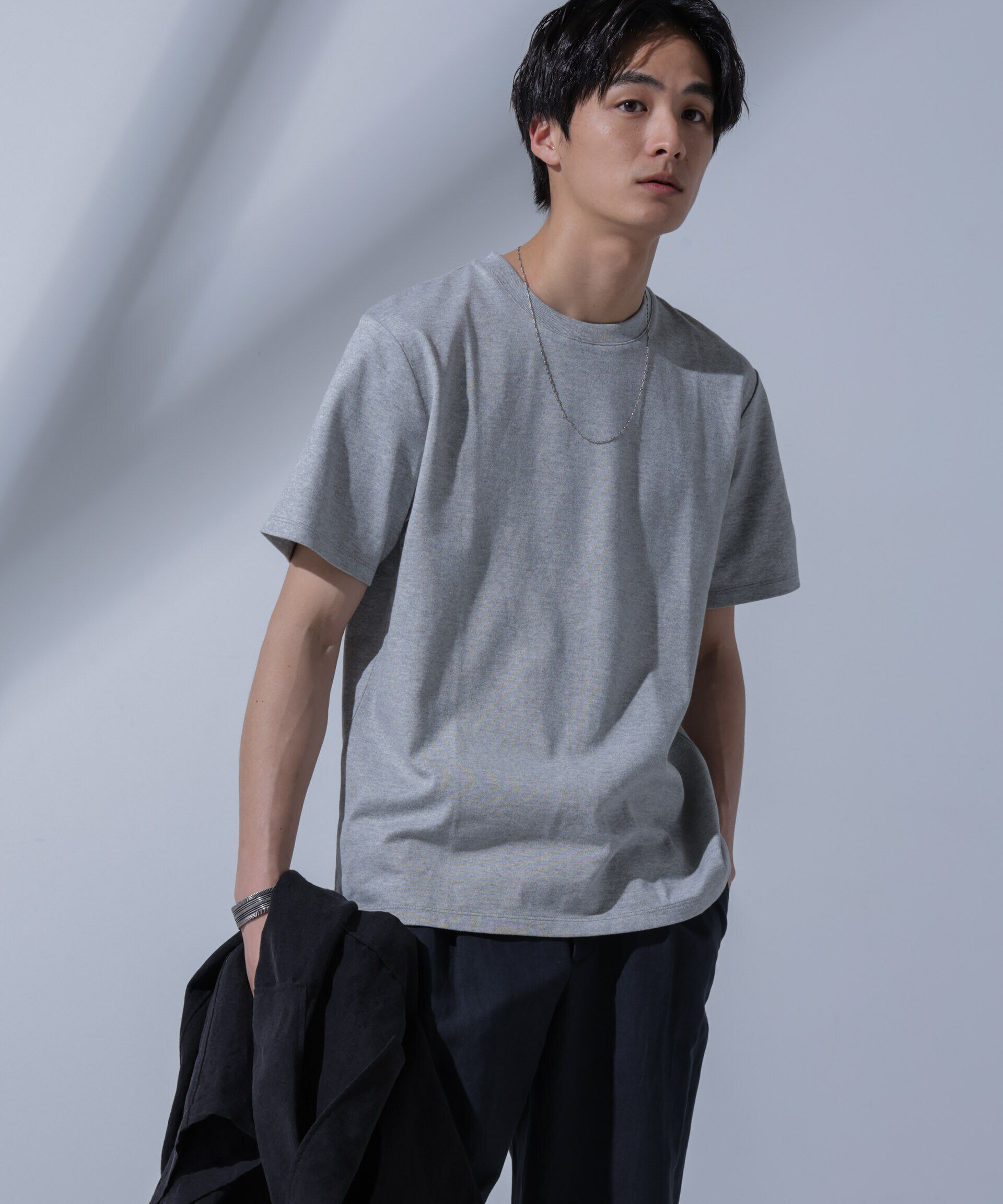 nano･universe「<追加生産>Anti Soaked(R) 汗染み防止 クルーネックTシャツ」|Tシャツ・カットソー|