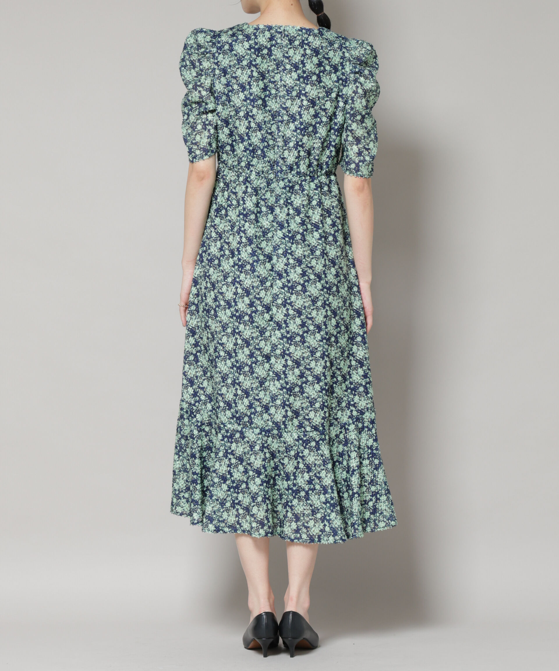 nano･universe「troisieme chaco/CUT JACQUARD PRINT ワンピース」|ワンピース|