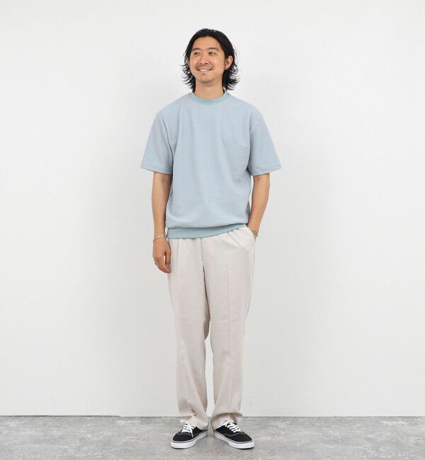 NOLLEY'S goodman「《ビジカジ対応》ニット風カノコTシャツ 26SS」|Tシャツ・カットソー|
