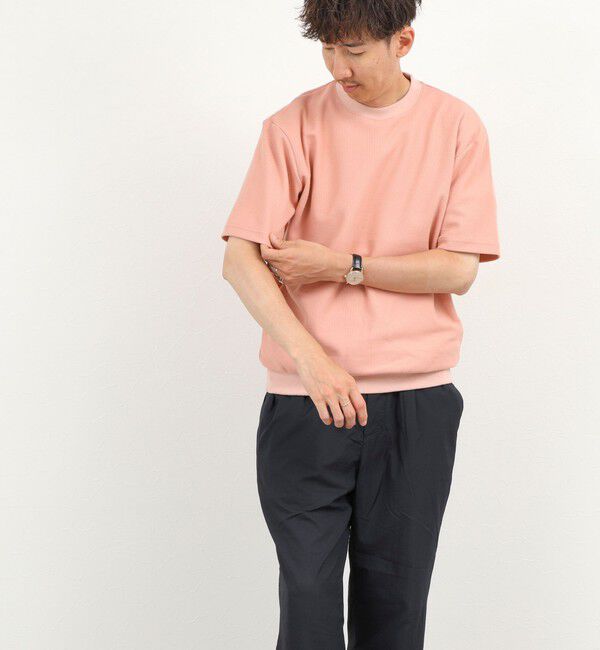 NOLLEY'S goodman「《ビジカジ対応》ニット風カノコTシャツ 26SS」|Tシャツ・カットソー|