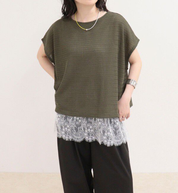 fredy emue「メッシュフレンチプルオーバーカットソー」|Tシャツ・カットソー|