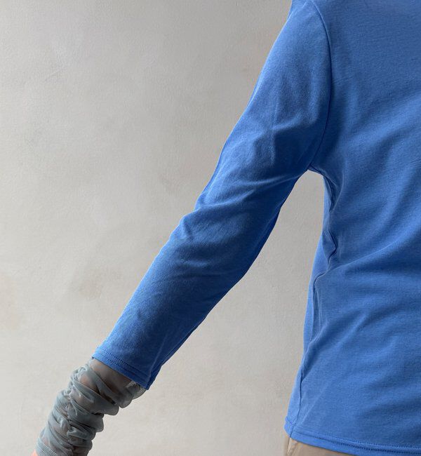 「【WEB限定】袖シャーリングデザインプルオーバー」|Tシャツ・カットソー|
