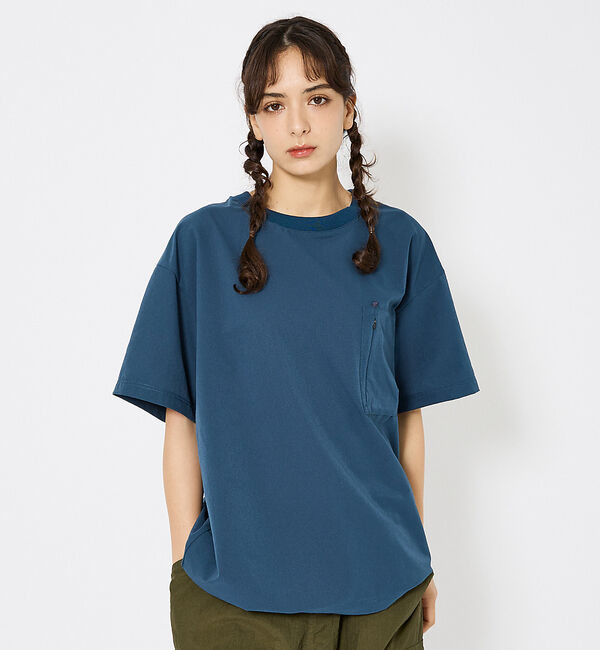 ABAHOUSE「【NANGA/ナンガ】Dot Air COMFY TEE / 吸汗速乾性 クルー」|Tシャツ・カットソー|ブルー系その他1