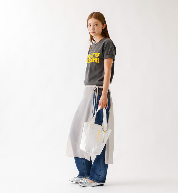 ABAHOUSE「【THAILAND MADE／タイランド メイド】チャーム付き縦型トートバッグM」|トートバッグ|