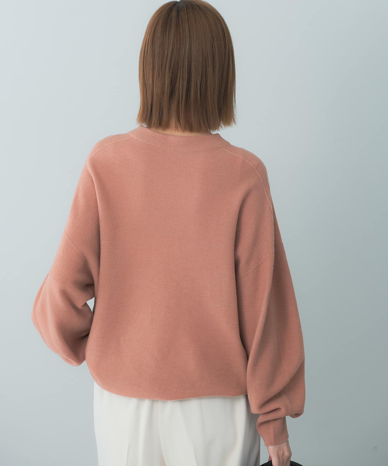 URBAN RESEARCH ROSSO「ウォッシャブルビルドネックホールニット」|ニット・セーター|