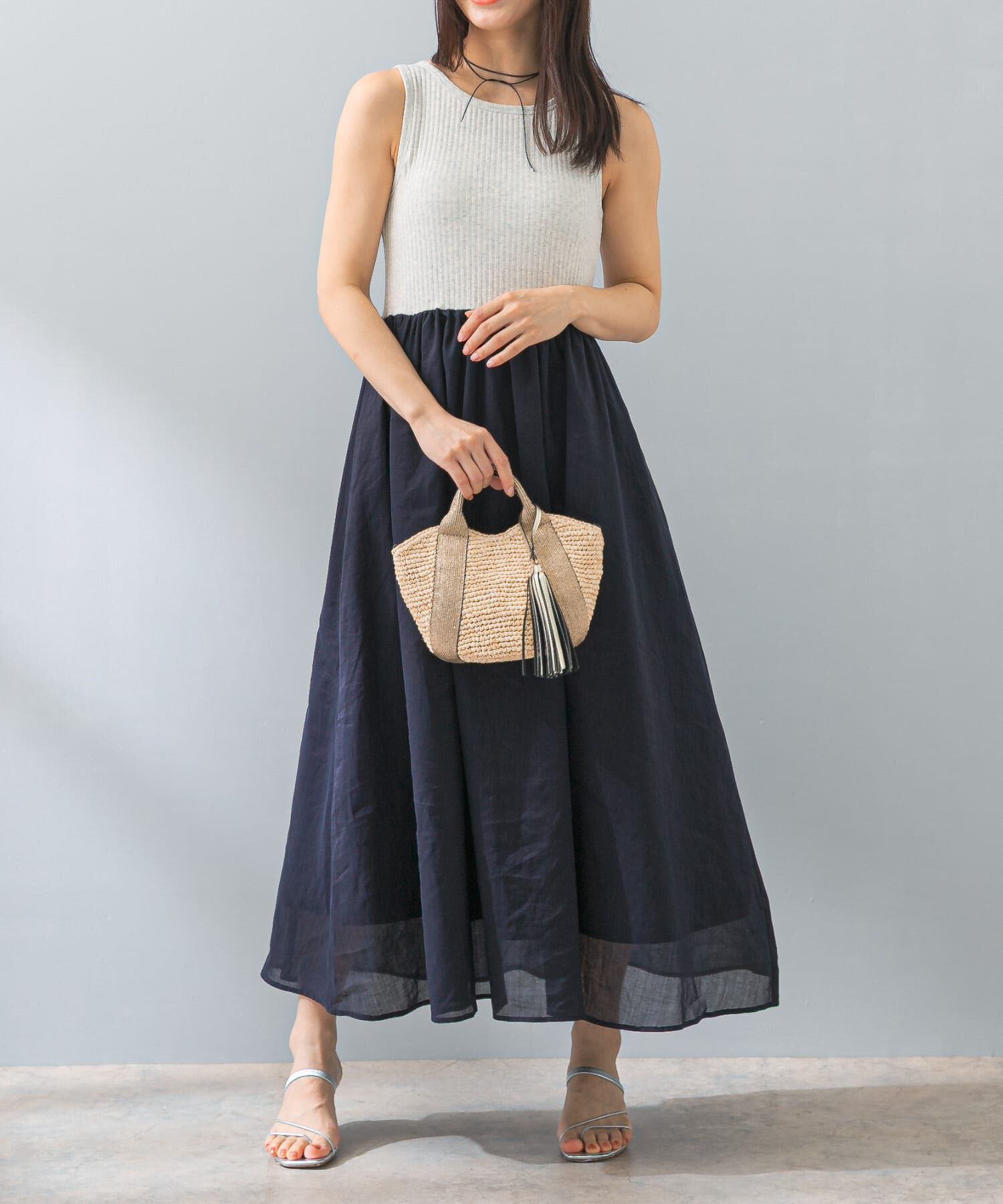 URBAN RESEARCH ROSSO「F by ROSSO　カップ付ドッキングワンピース」|ワンピース|