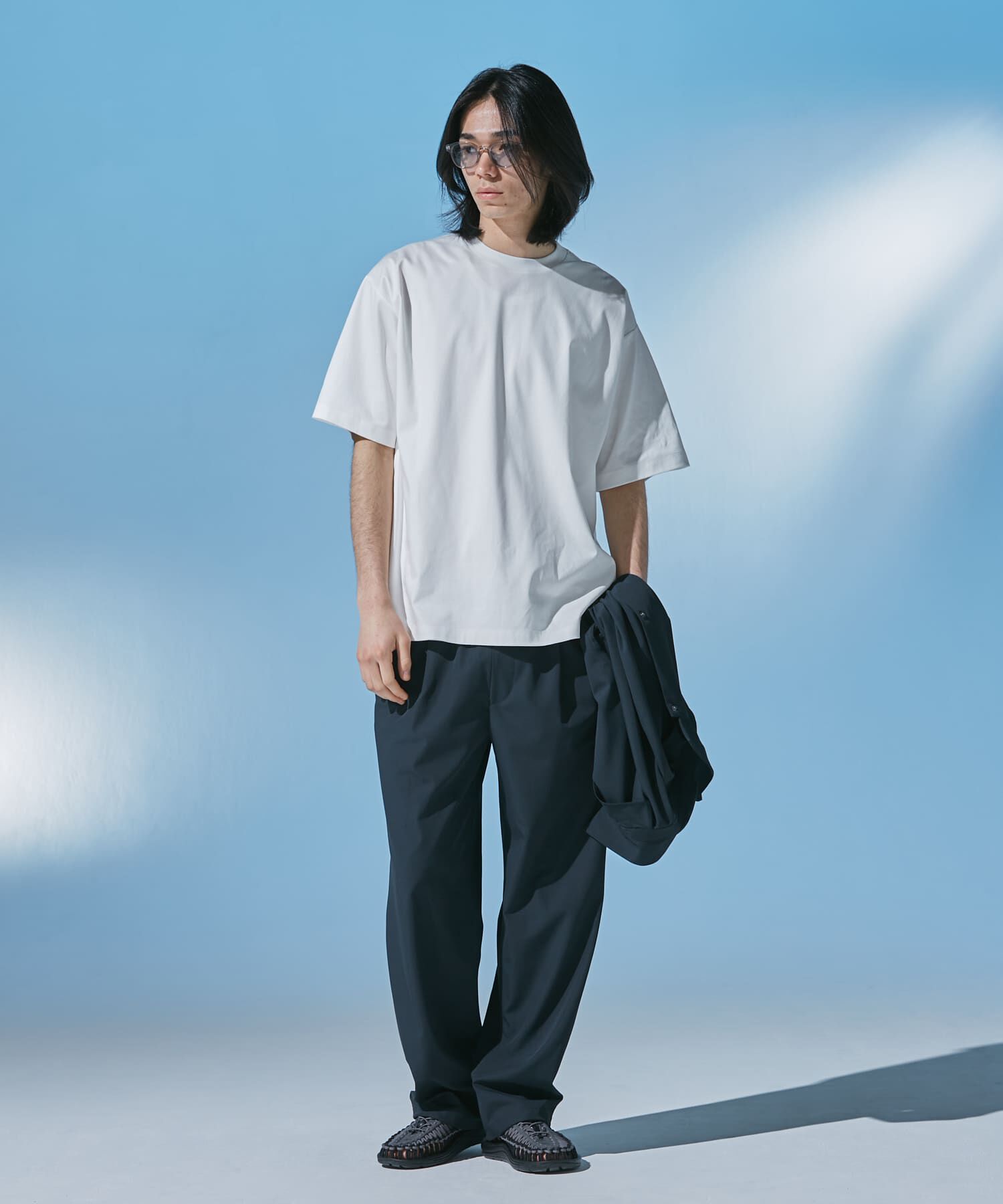 URBAN RESEARCH DOORS「『仁村紗和さん着用』『UR TECH』 サマシェア クルーネックTシャツ」|Tシャツ・カットソー|