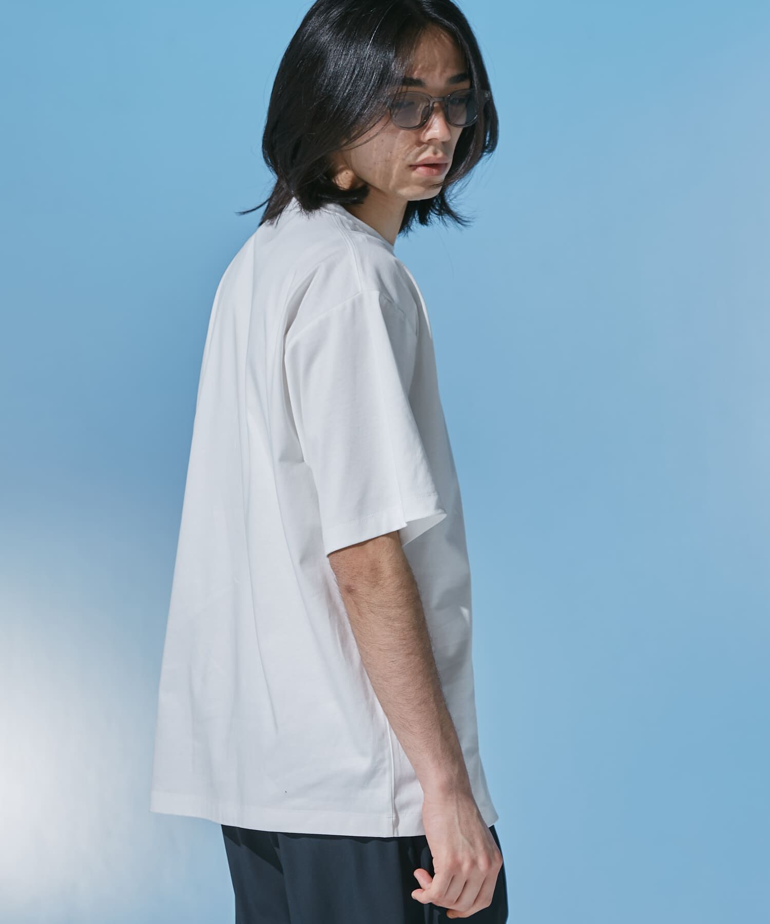 URBAN RESEARCH DOORS「『仁村紗和さん着用』『UR TECH』 サマシェア クルーネックTシャツ」|Tシャツ・カットソー|